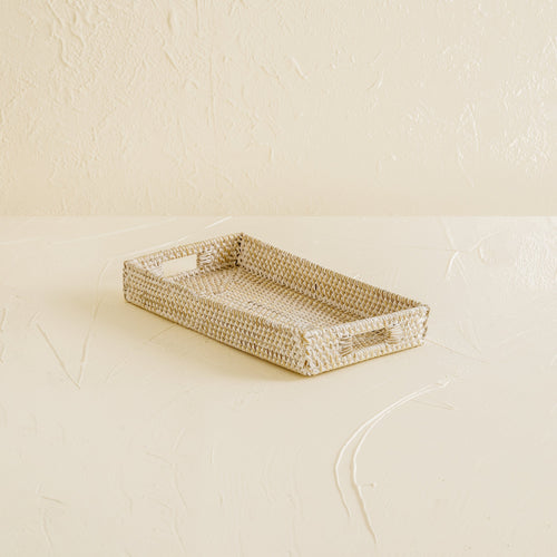 Mini Rattan Tray - Small Rectangular Rattan Display Tray