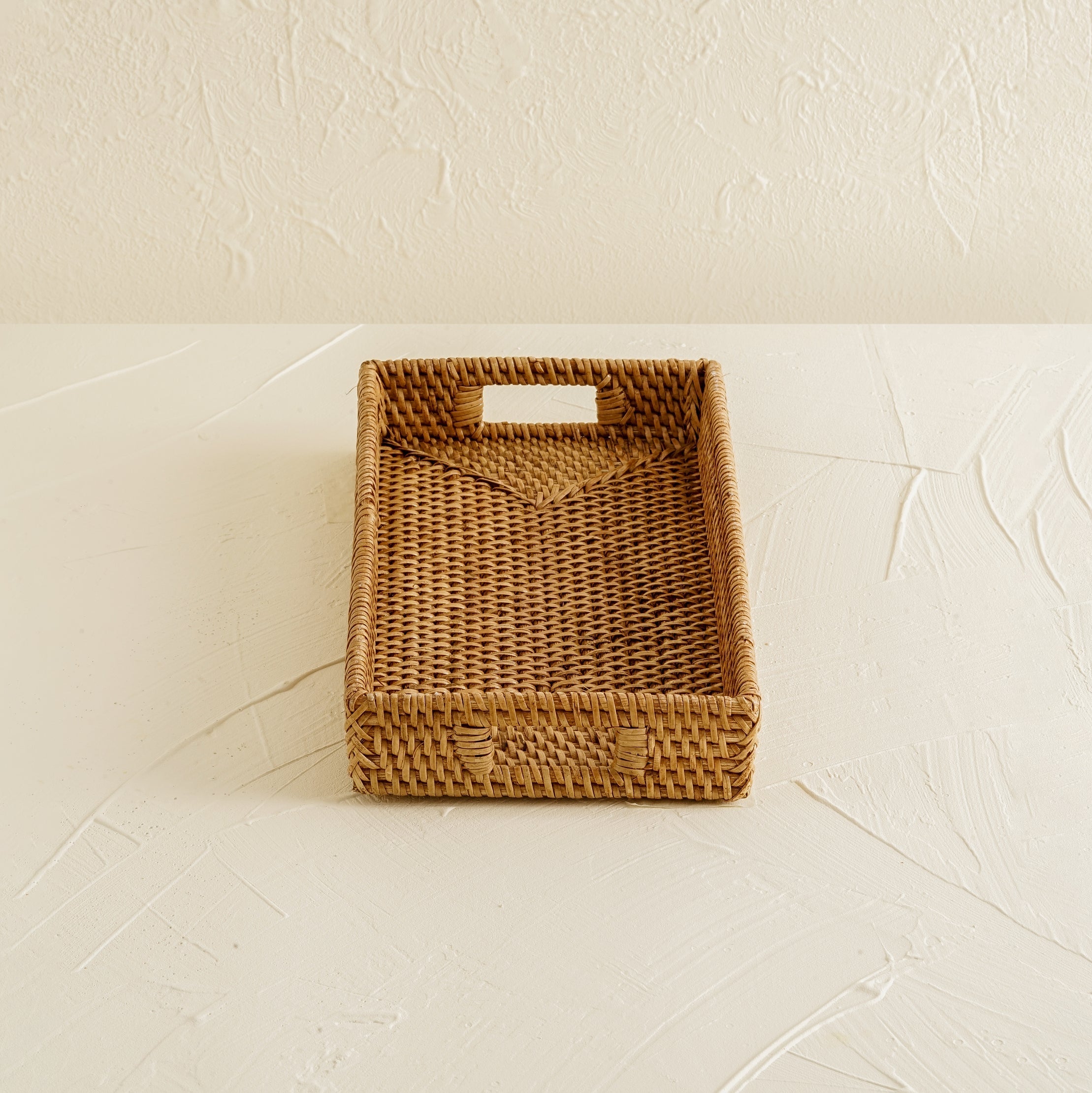 Mini Rattan Tray - Small Rectangular Rattan Display Tray