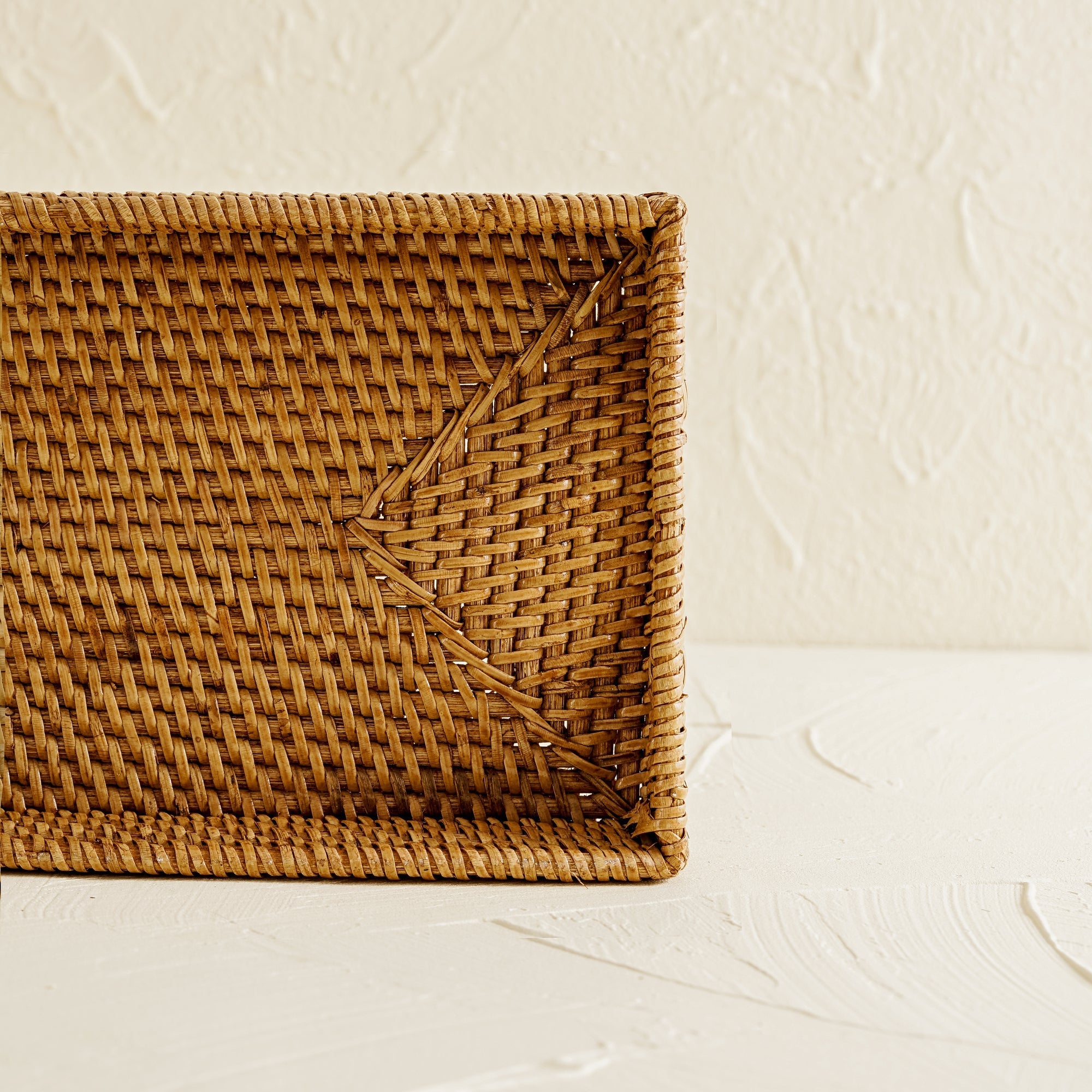 Mini Rattan Tray - Small Rectangular Rattan Display Tray