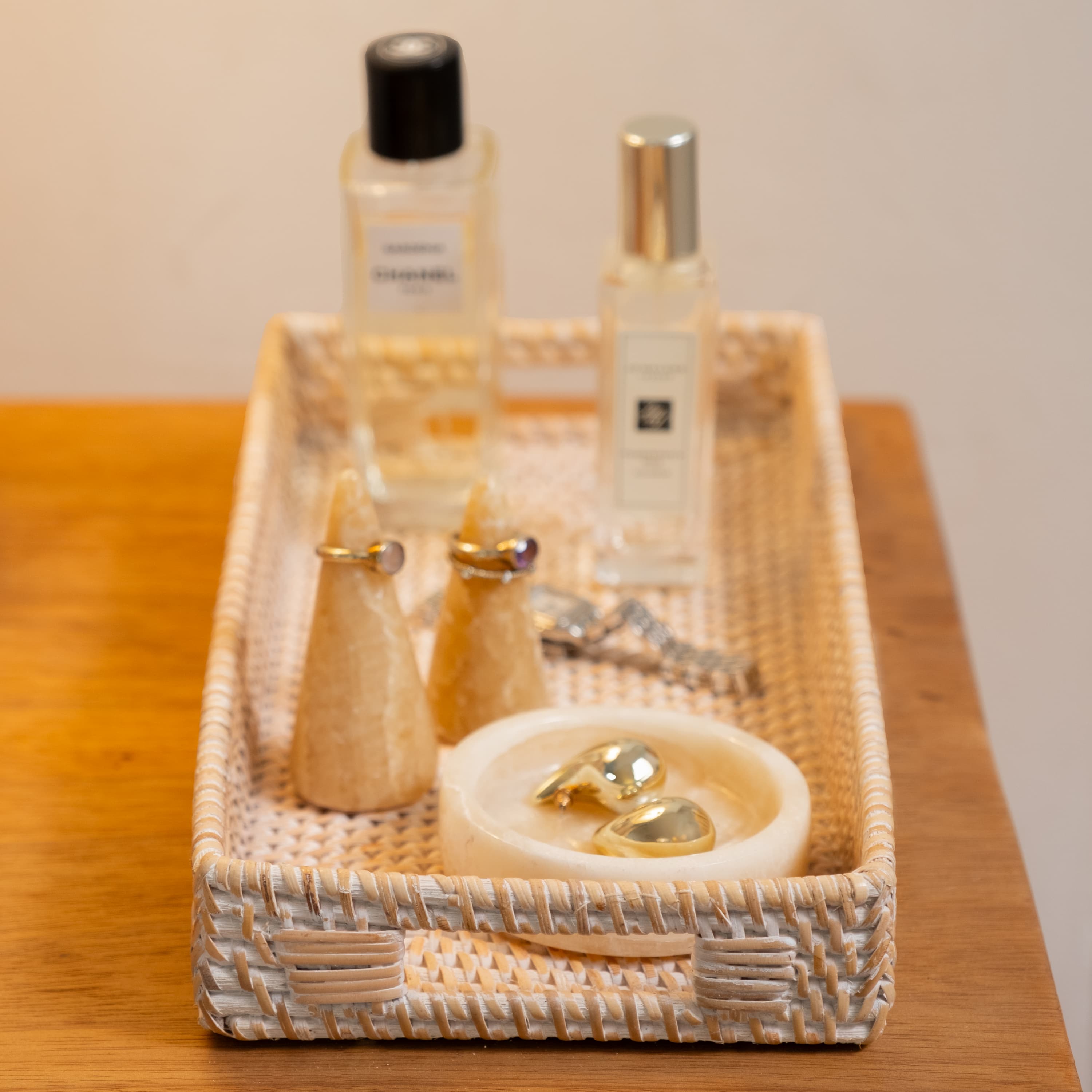 Mini Rattan Tray - Small Rectangular Rattan Display Tray