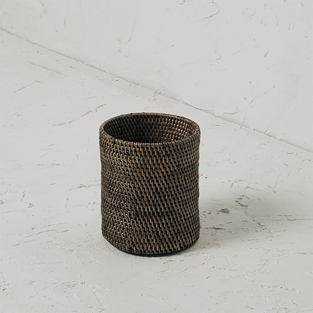 Pen and pencil holder rattan pot