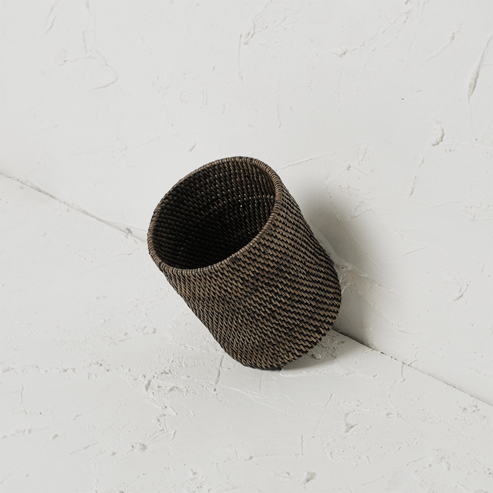 Pen and pencil holder rattan pot