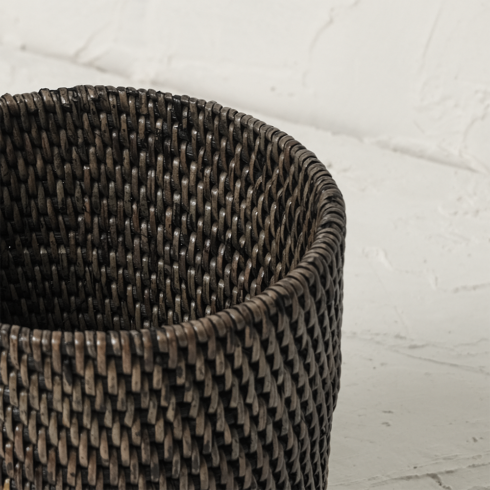 Pen and pencil holder rattan pot