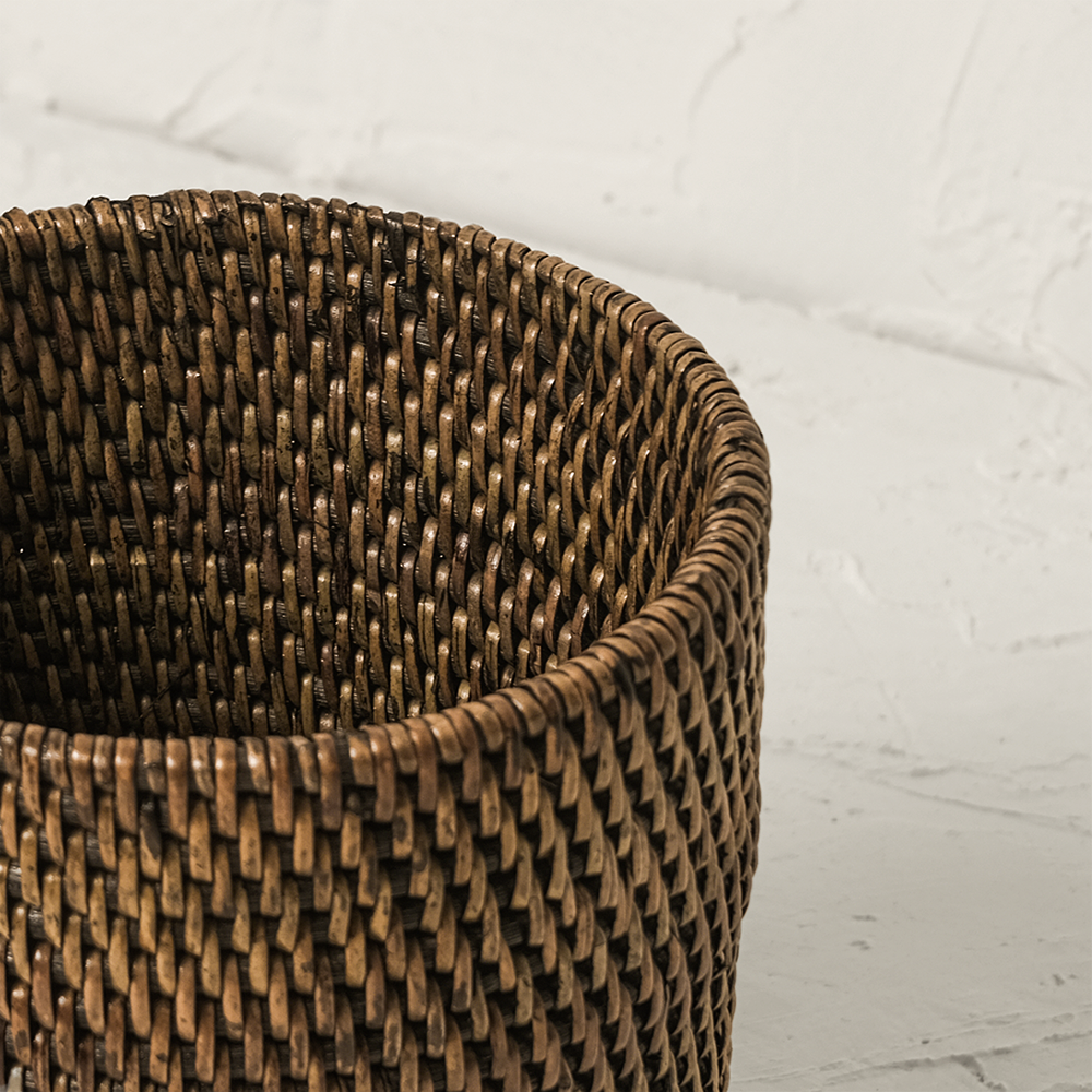Pen and pencil holder rattan pot