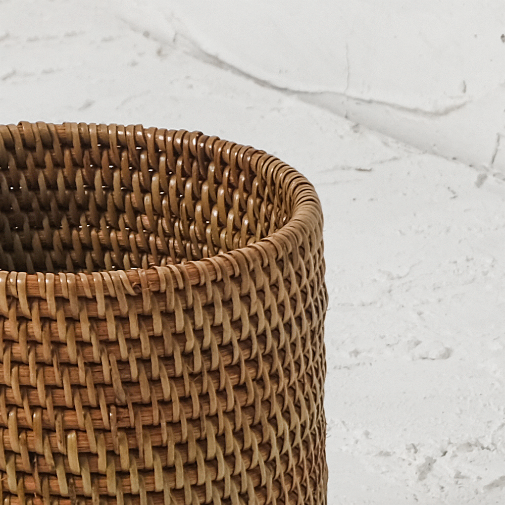 Pen and pencil holder rattan pot
