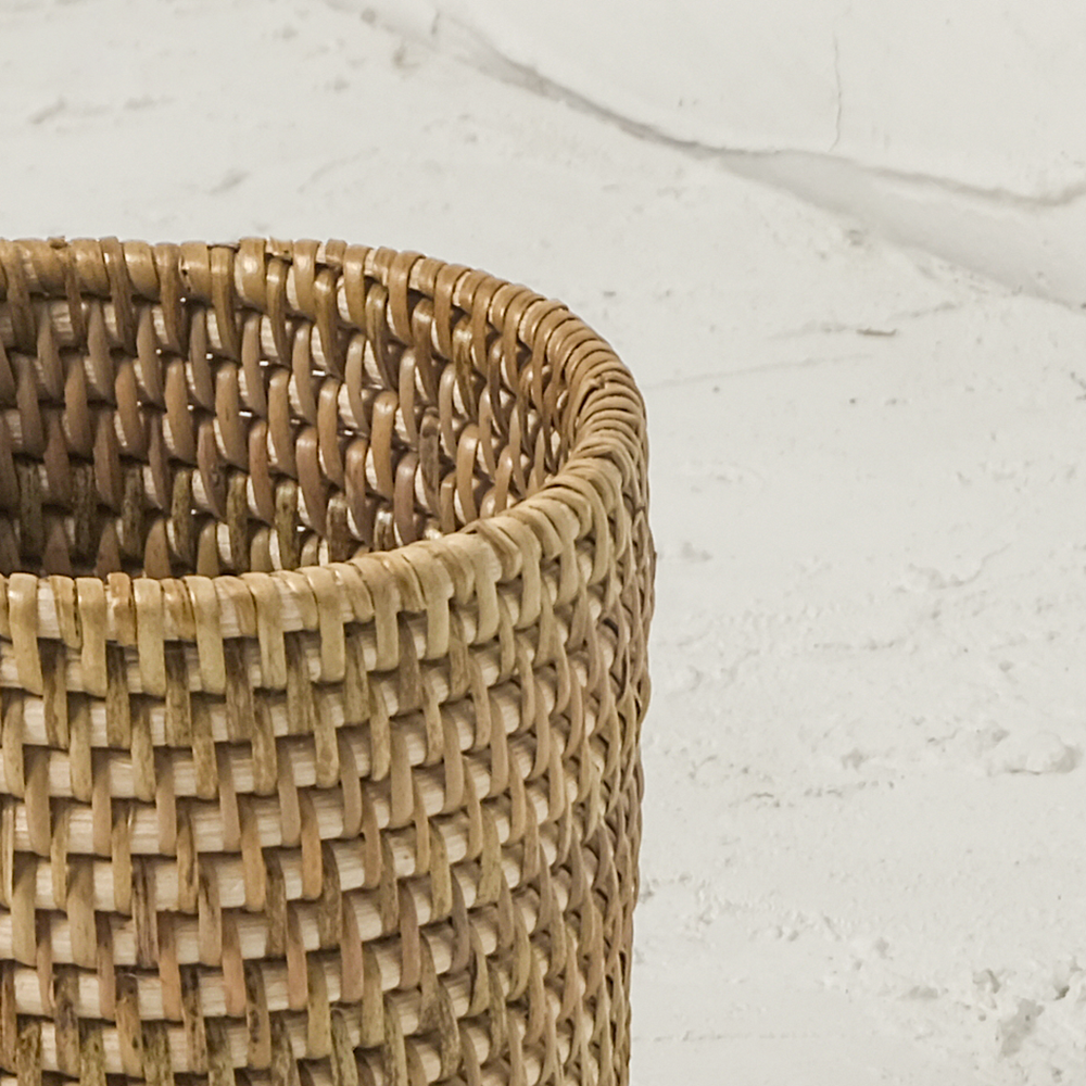Pen and pencil holder rattan pot